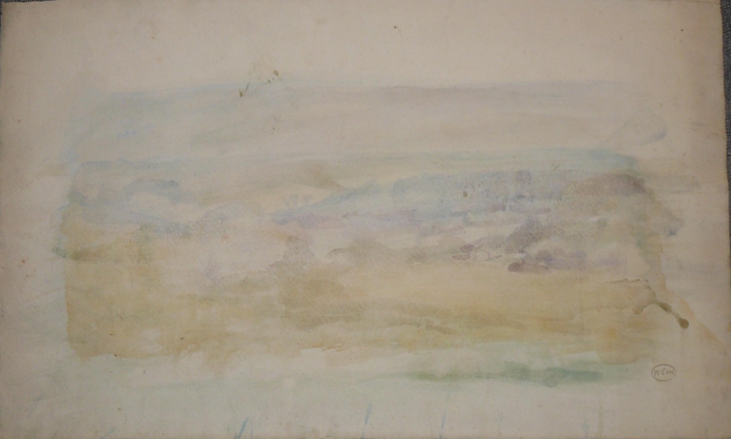 Discontinued  landscape, watercolour washes