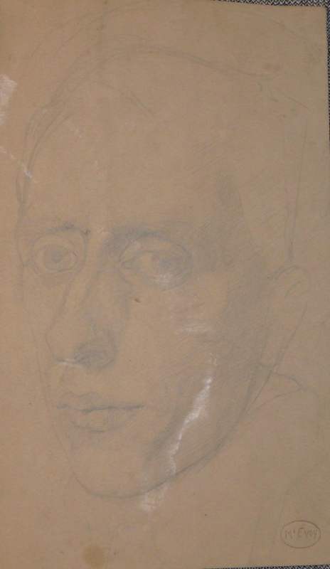 37ch Self-portrait in pencil, stamped . . . DRA/307