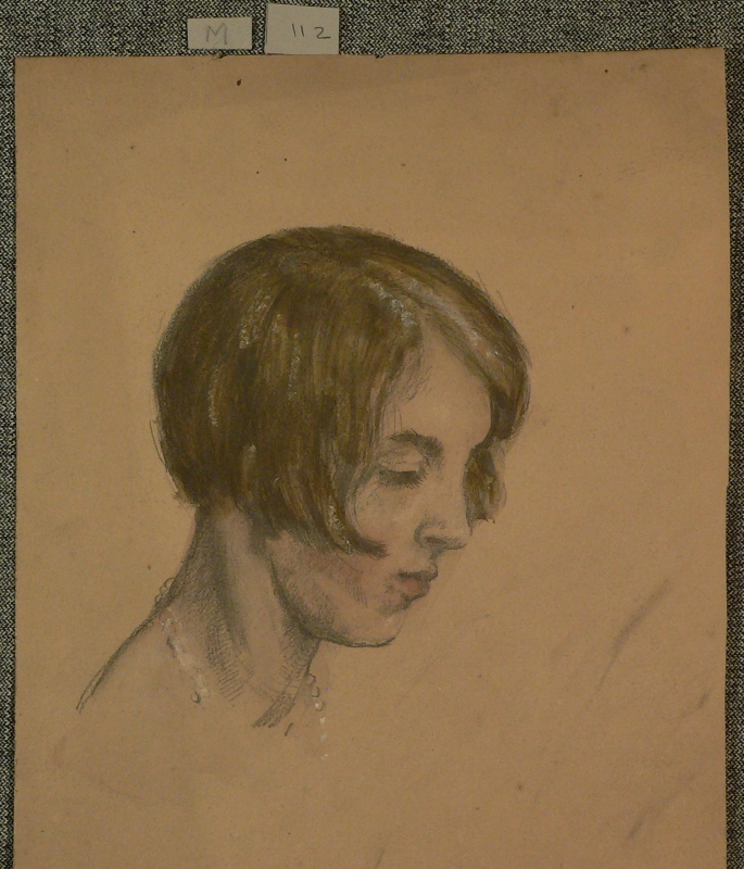 Drawing of Anna McEvoy, aged approx 13