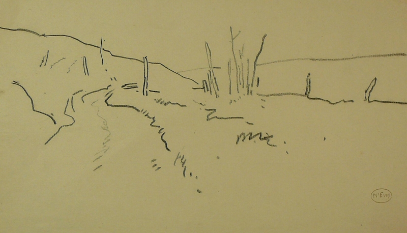 WWI landscape. blasted road . . .DRA/388