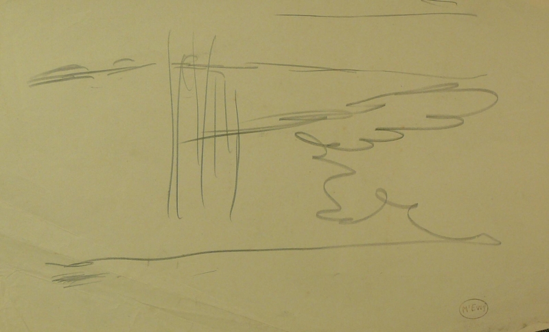 Pencil landscape  WW1....DRA/387