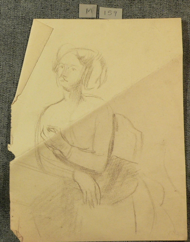 lady seated, looking left