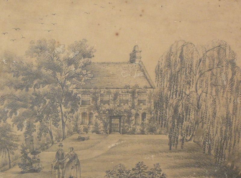 Copy drawing of a country house