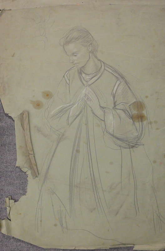 LT-6 Sketch of woman praying