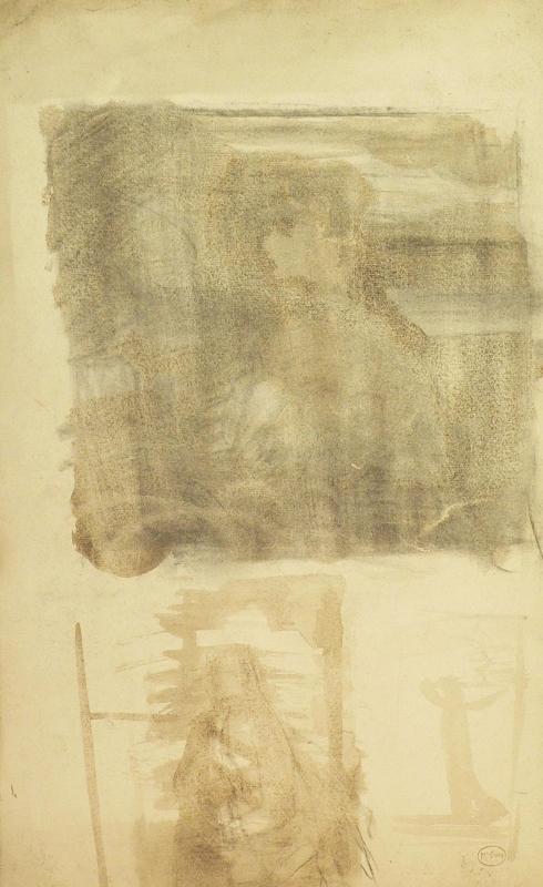Sheet with two small studies