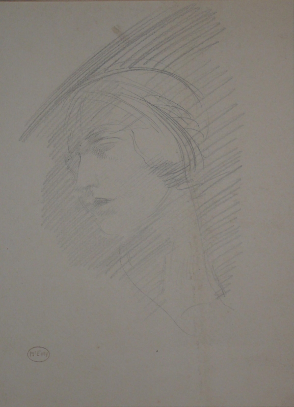 1921 Portrait study, young lady