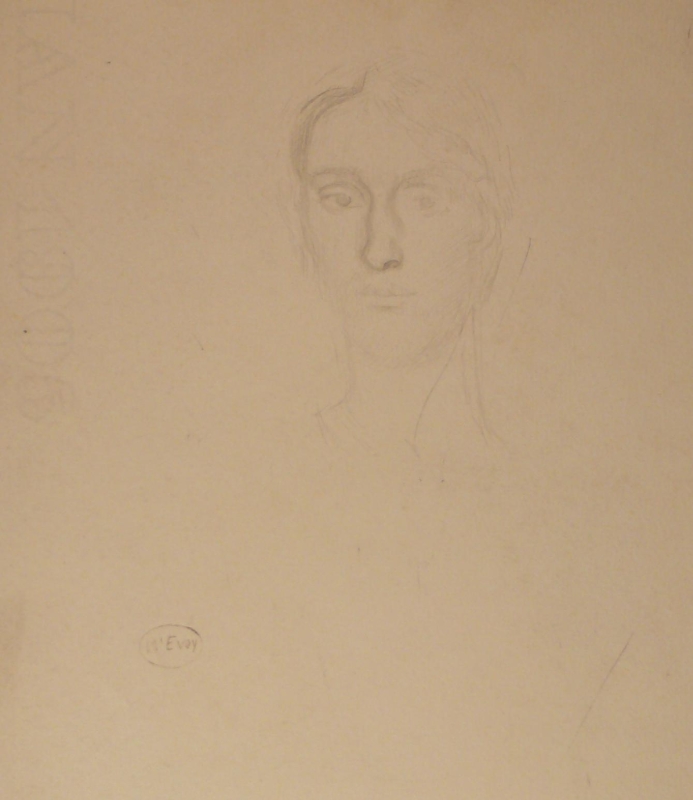 174ch . faint pencil study of Anais