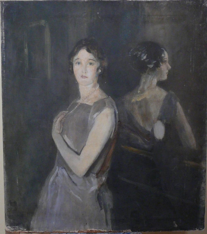 14/35  Portrait of a lady in Grey, Mrs Arkwright