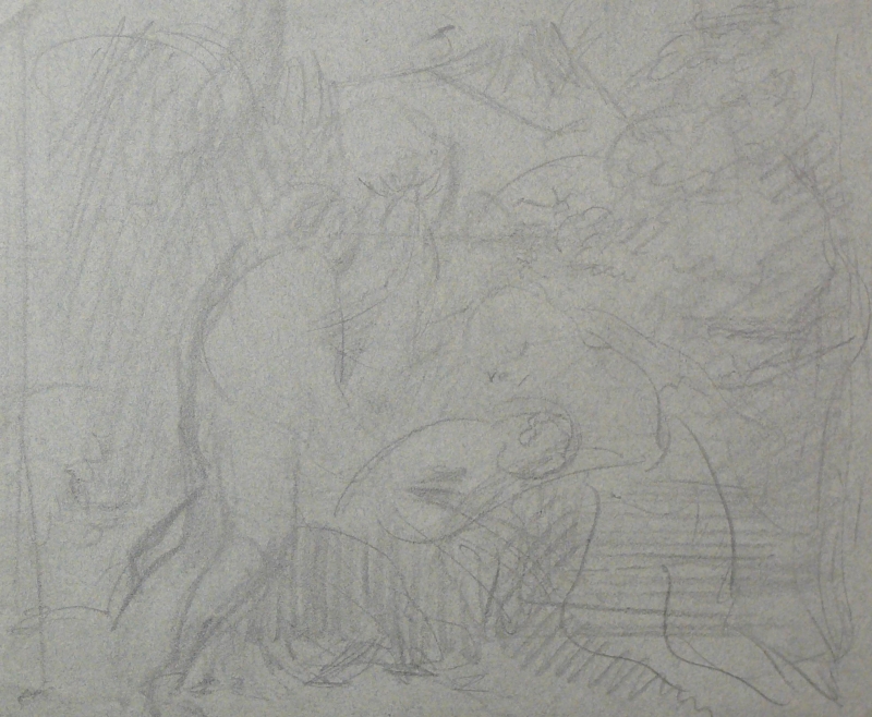 251ch preliminary sketch, biblical scene