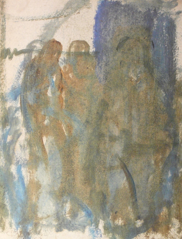 333ch .  Three vague standing figures